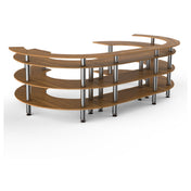 Steelite MGCMSA01BSXF Mogogo Buffet Solutions Modular Open C Serving Station 4-tier