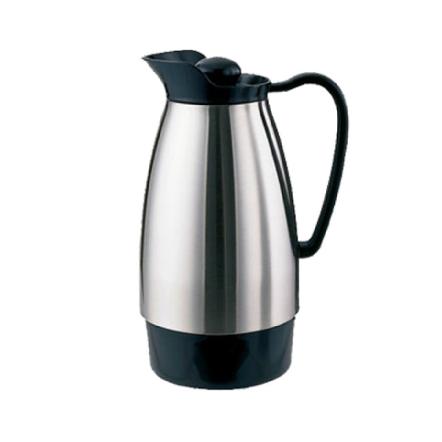 Service Ideas CGCS10SS Classic Carafe 1 Liter (33.8 Oz.) 4-1/2" X 6-1/4" X 10"