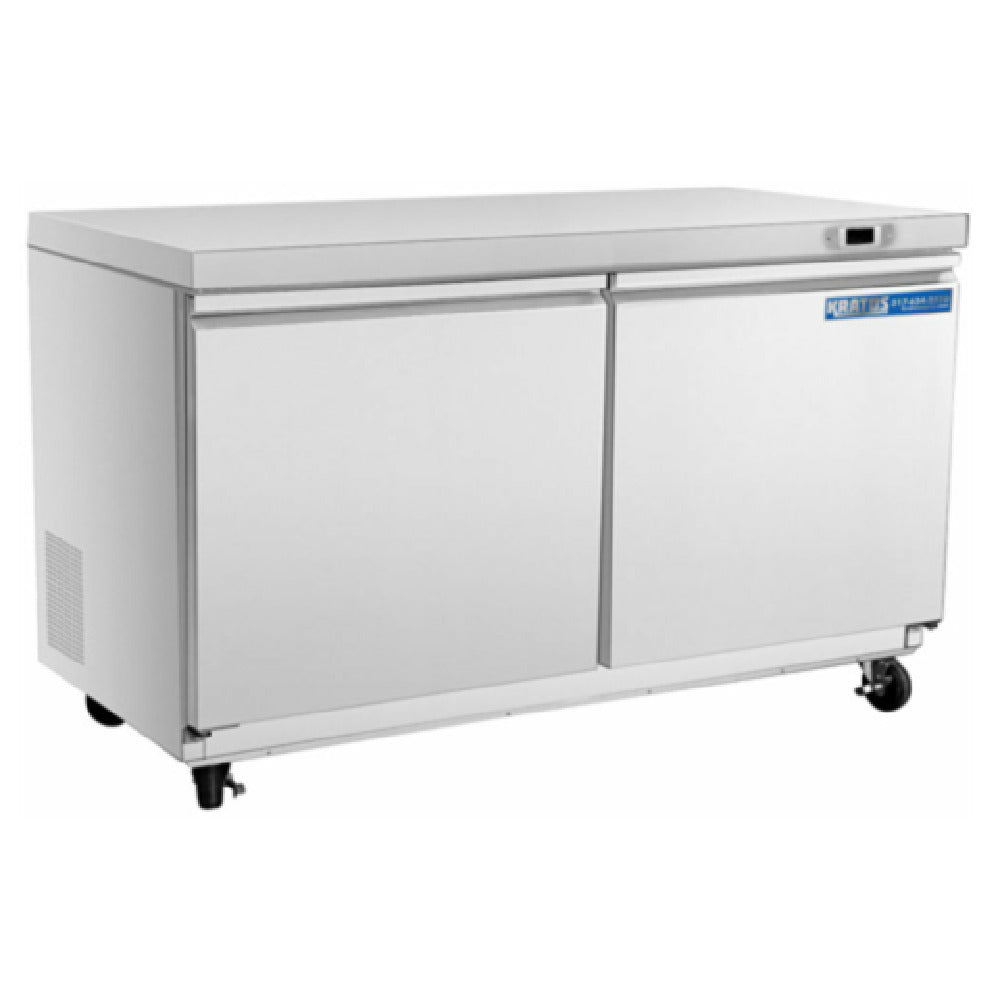Hubert 69K-764 - Kratos® Commercial 48"W Undercounter Freezer, (2) Door, (4) Caster