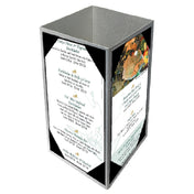 Menu Solutions ATT4PX-A Table Tent Holds 4" X 6" Inserts Quad Panel