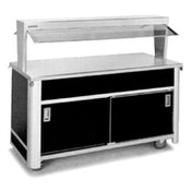 Atlas Metal BLU-4-BU Buffet Style Utility Unit Serving Counter 63-3/4"L X 35"H X 30-3/4"W