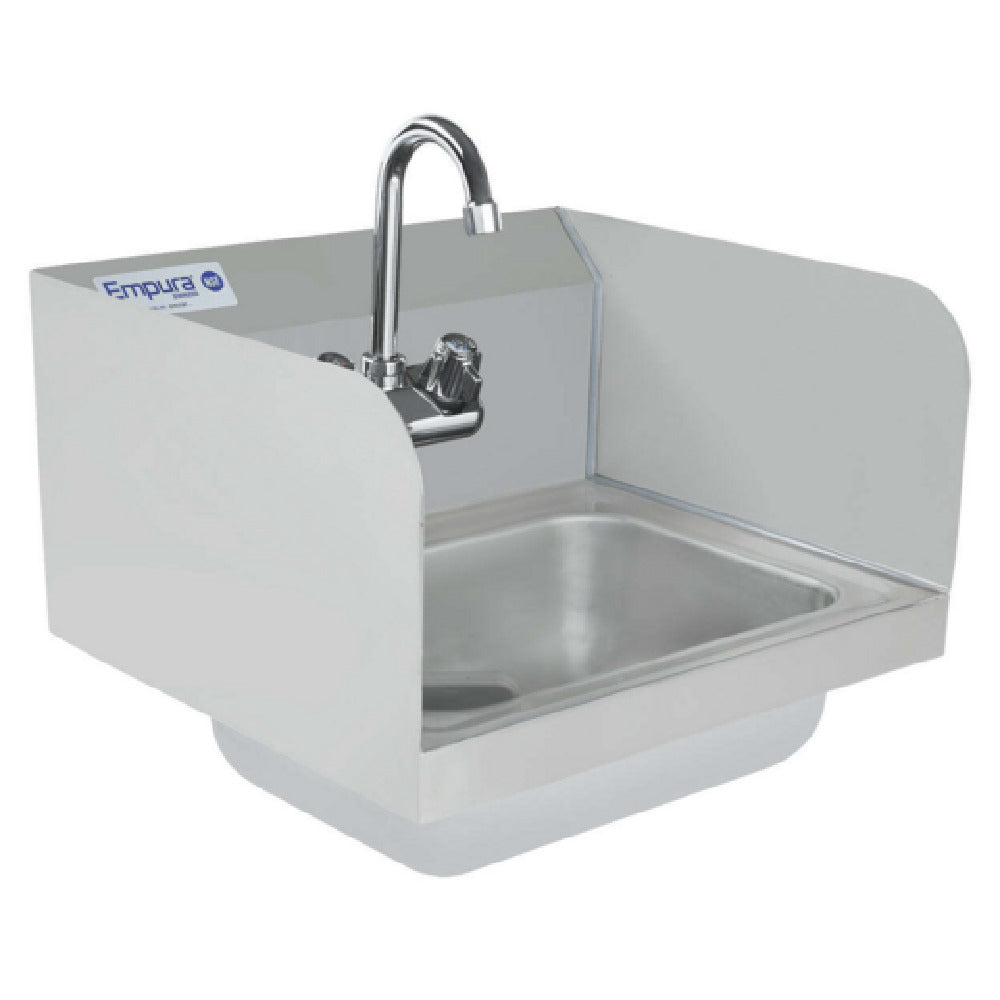 Empura EHS17SP - Hand Sink, 17"W X 15"D X 13"H, 20 Gauge 304 Stainless Steel
