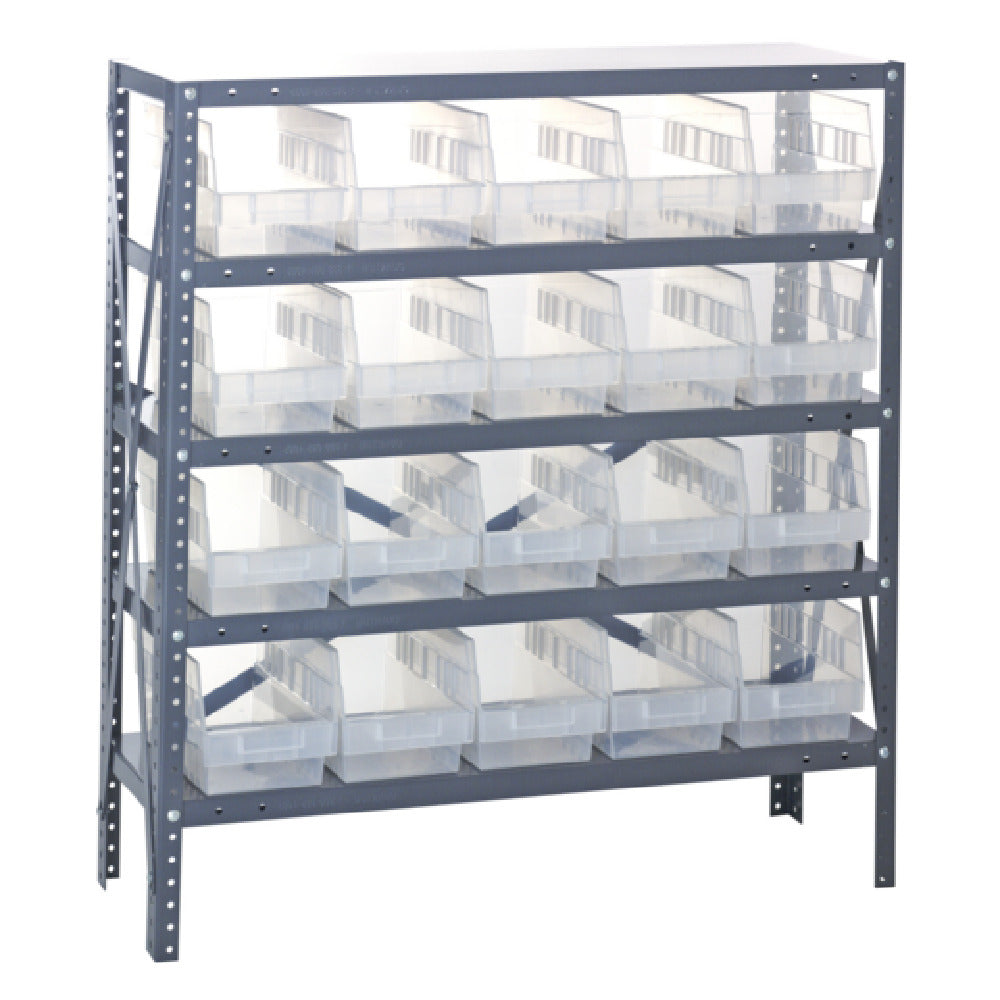 Quantum 1839-204CL Shelving Unit 18"D X 36"L X 39"H Heavy Duty