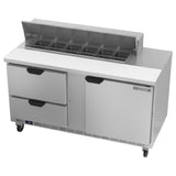 Beverage Air SPED60HC-12-2 Sandwich Top Refrigerated Counter Two-section 60"W