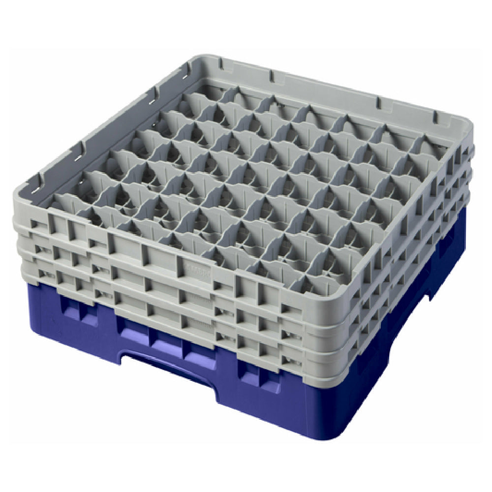Cambro 49S638186 Camrack® Glass Rack With (3) Soft Gray Extenders Full Size
