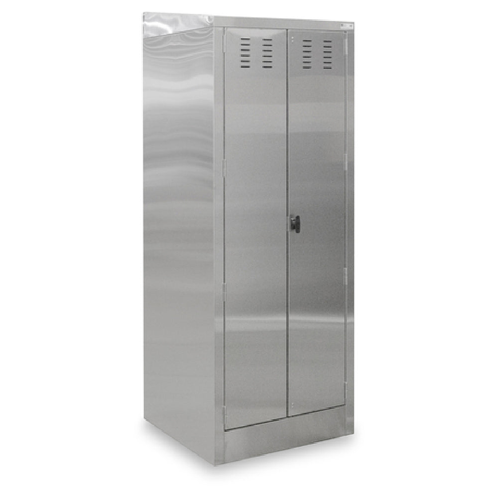 John Boos PBJC-222584-X Janitor Cabinet 25"W X 22-1/2"D X 84"H Overall Size Enclosed Cabinet With Open Back For Plumbing