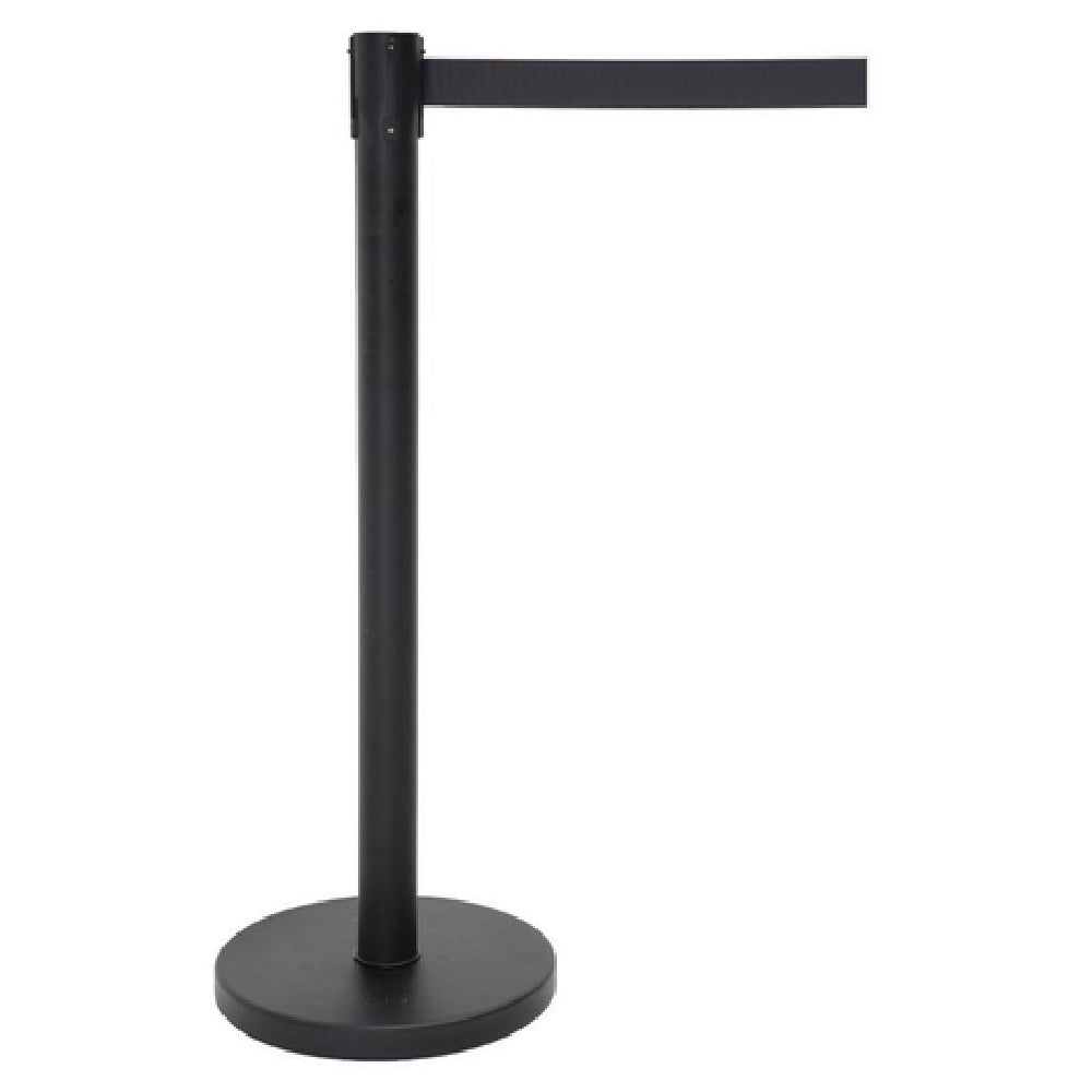 Hubert 12254 - Stanchion, Includes: (1) 40"H Post, (1) 14" Dia. Flat 30 Lb. Base With Protective Rubber Floor Guards & (1) 7' Black Belt