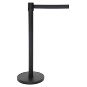 Hubert 12254 - Stanchion, Includes: (1) 40"H Post, (1) 14" Dia. Flat 30 Lb. Base With Protective Rubber Floor Guards & (1) 7' Black Belt
