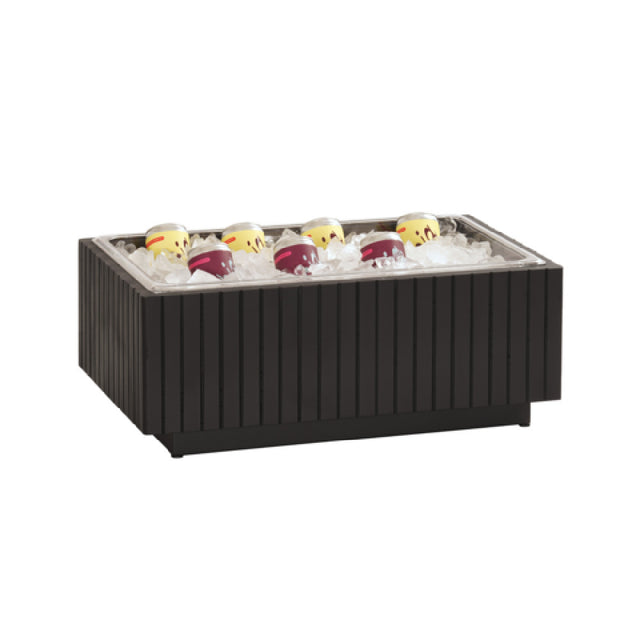 Cal-Mil 23784-12-13 Brooklyn Ice Housing 12"W X 20"D X 7"H Features Contemporary V-groove Detailing