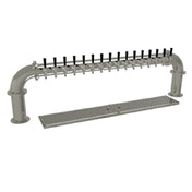 Glastender PP-16-MF Pipe Pass-Thru Draft Dispensing Tower Countertop (16) Stainless Steel Faucets (handles Not Included)