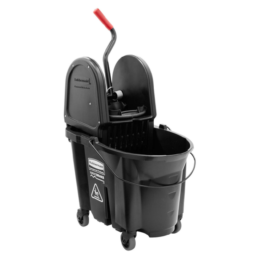 Rubbermaid 1863898 Executive WaveBrake® Mop Bucket Combo 35 Qt. Capacity Down Press Wringer