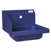 BK Resources APHS-W1410-1LSB Antimicrobial Hand Sink With Left Side Splash 14" Wide X 10" Front-to-back X 5" Deep Bowl