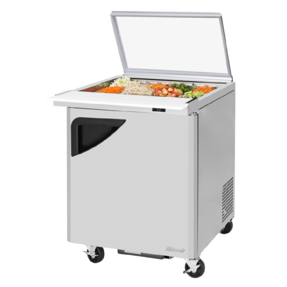 Turbo Air TST-28SD-12-N-GL Super Deluxe Sandwich/Salad Mega Top Unit With Glass Lid