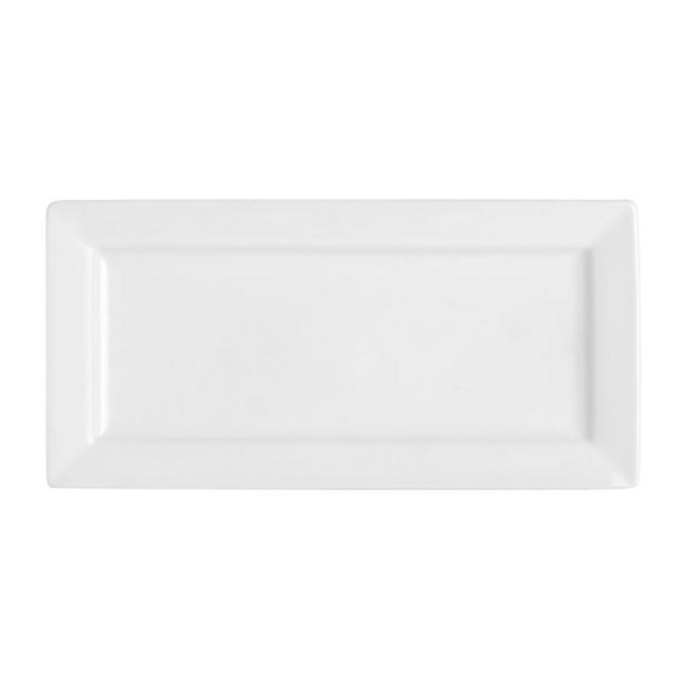 Arc Cardinal FP361 Arcoroc Aluminite Universal Oval Platter (L:12.5'' X W:6.0'') High Alumina Porcelain