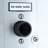 Ice water outlet fitting on the Empura E-MCHB350 for drain hose installation in commercial kitchens