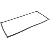 A thin, black, rectangular rubber door gasket is shown against a white background. The flexible frame, likely an Empura Refrigeration part, has slightly curved edges and appears designed to fit around the perimeter of a flat surface.
