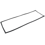A thin, black, rectangular rubber Door Gasket is shown against a white background. The edges are slightly uneven, giving the frame a wavy appearance. The flexible material suggests its designed for Empura Refrigeration doors or windows.
