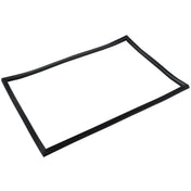A rectangular, flexible black rubber gasket with uneven edges, photographed on a white background. The E-KDD1 Door Gasket appears to be designed for sealing or insulation and is compatible with Empura Refrigeration units.