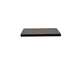 A single, rectangular, flat shelf with a dark-colored frame and light brown wood-look aluminum top surface, resembling an outdoor table top. The shelf measures approximately rectangle 26 x 30 and is isolated against a plain white background.