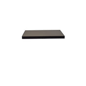 A single, rectangular, flat shelf with a dark-colored frame and light brown wood-look aluminum top surface, resembling an outdoor table top. The shelf measures approximately rectangle 26 x 30 and is isolated against a plain white background.