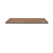 A single floating, rectangle 48 x 30 shelf with a light brown finish and clean edges, viewed from the front against a plain white background. The shelf appears modern and minimalist, with no visible brackets or supports.
