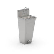 John Boos PBHS-F-1410-FV2-T-X Pro-Bowl Hand Sink Floor Mount Tappered Pedestal