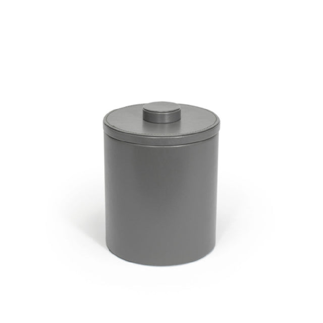 FOH RIB014GYL21 2qt Round London Ice Bucket Smoke Includes One RIB014GYL21-BTM 2qt Round London Ice Bucket Base Smoke