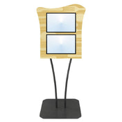 Hubert 91175 - Menu Board, 2-pocket, Floor Stand