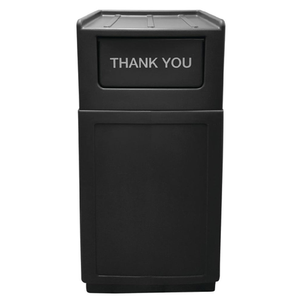 Hubert 76866 - Trash Receptacle, "Thank You", 39 Gallon