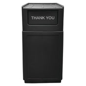 Hubert 76866 - Trash Receptacle, "Thank You", 39 Gallon