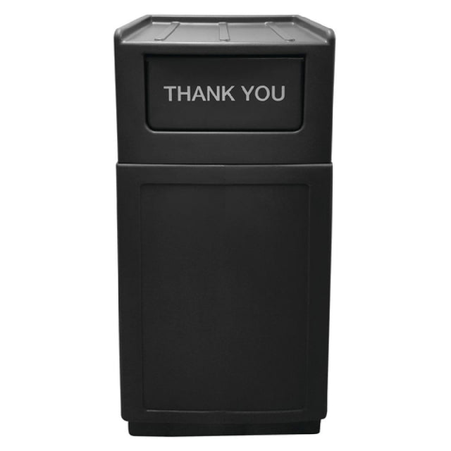 Hubert 76866 - Trash Receptacle, "Thank You", 39 Gallon