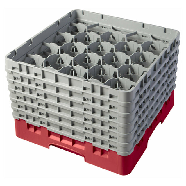 Cambro 20S1114163 Camrack® Glass Rack With (6) Soft Gray Extenders Full Size