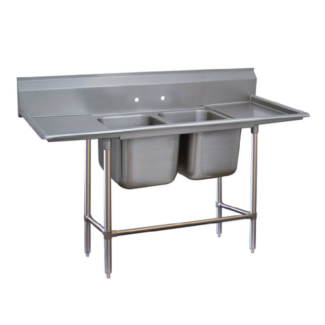 Advance Tabco 94-42-48-36RL Regaline Sink 2-compartment With Left & Right-hand Drainboards