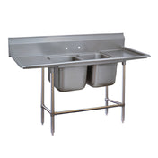 Advance Tabco 94-62-36-36RL Regaline Sink 2-compartment With Left & Right-hand Drainboards