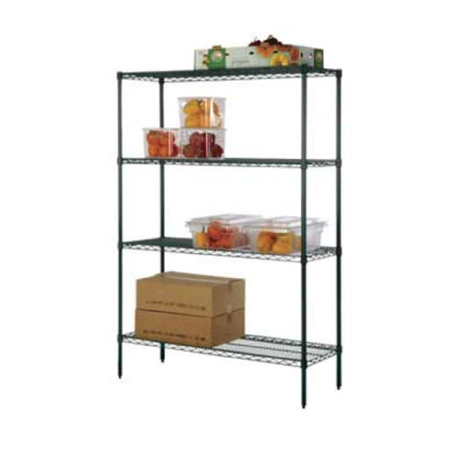 1880 Hospitality FK243674GN Focus Foodservice Wire Shelving Kit Includes (4) 24" X 36" Shelves