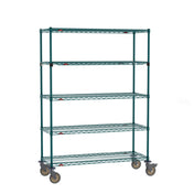 Metro SEZ-184868K3-MP-41 Super Erecta® Stem Caster Cart 48"W X 18"D X 68"H 5 Tiers
