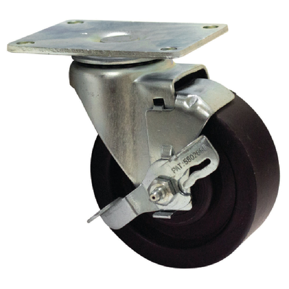 Advance Tabco RA-45 Plate Caster With Brake 4" Diameter Hi-Temp Oven Wheel (1 Each)
