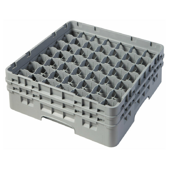 Cambro 49S434151 Camrack® Glass Rack With (2) Soft Gray Extenders Full Size