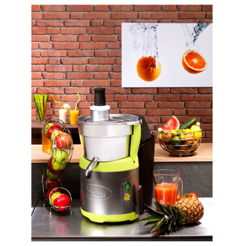 Matfer 183897 Santos Juice Extractor No. 6822-1/8"L X 13"W X 23-3/4"H Motor 3-1/10" Dia. (79mm) Chute