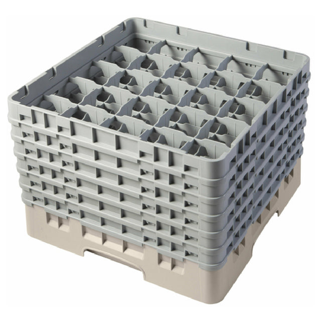 Cambro 25S1114184 Camrack® Glass Rack With (6) Soft Gray Extenders Full Size