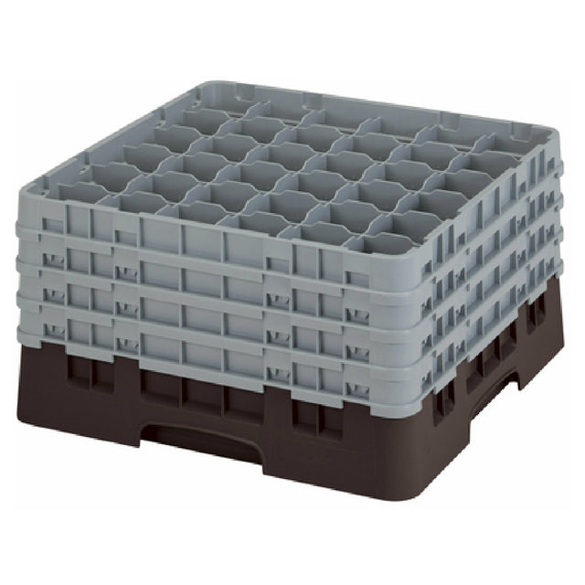 Cambro 36S900167 Camrack® Glass Rack With (4) Soft Gray Extenders Full Size