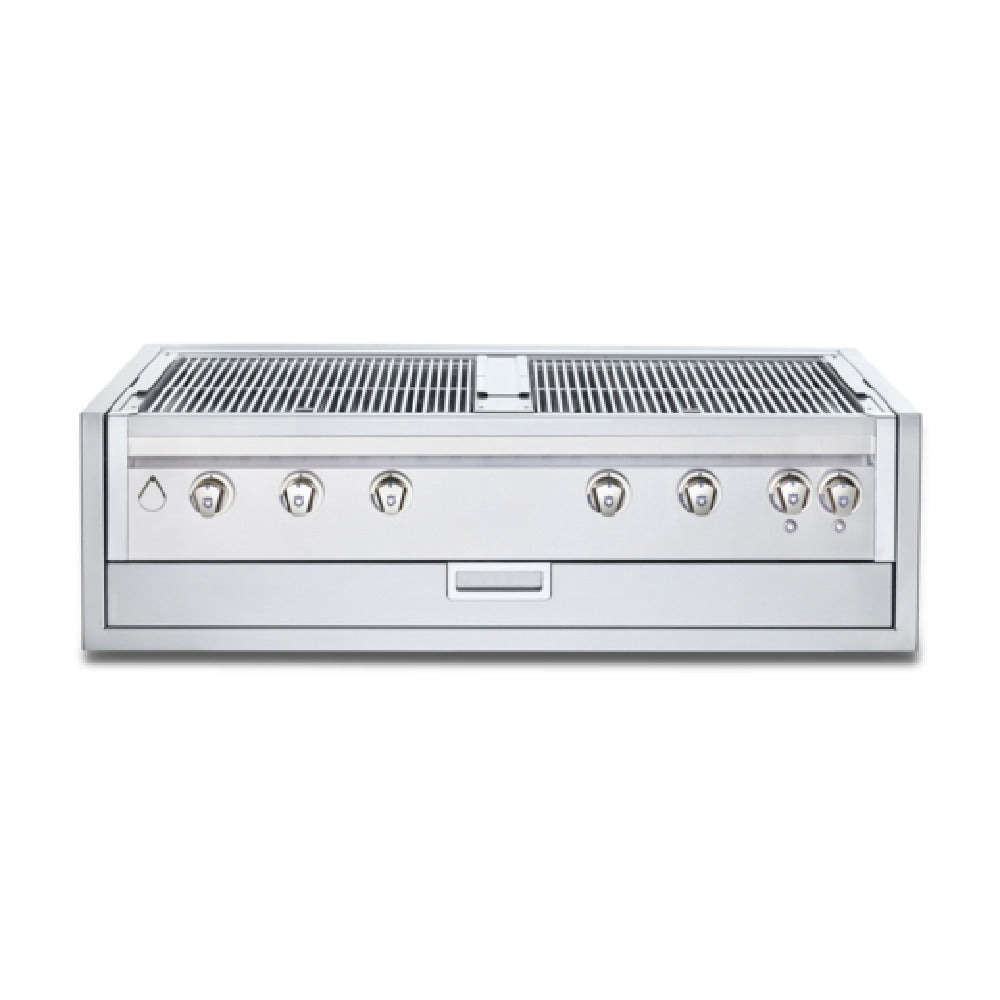 Crown Verity IBI482RD-GO-FLT Infinite Series 48" Built-In Outdoor Charbroiler Grill (6) 14750 BTUH Stainless Steel Burners
