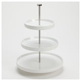 American Metalcraft LFTTSW17 Tiered Stand Melamine White