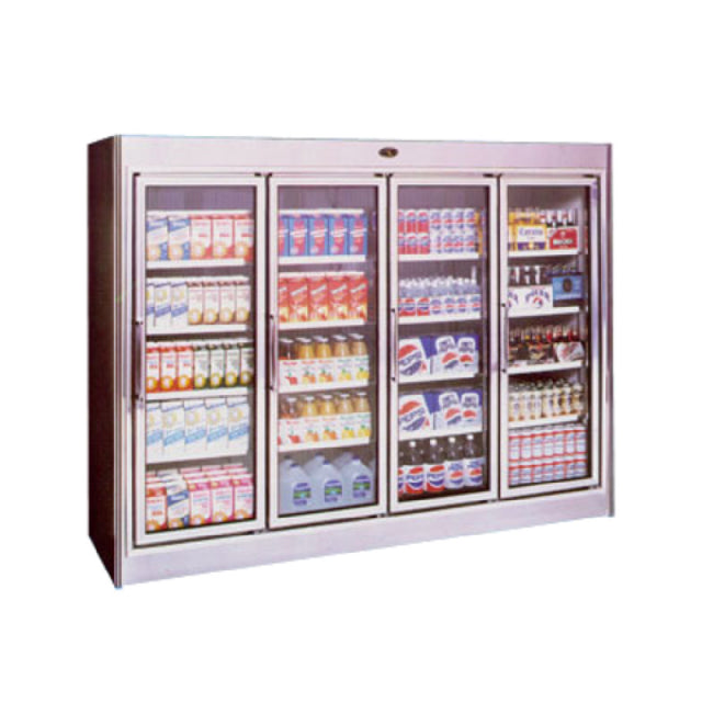 MarcRefrig MMM-4-30 - Refrigerated Merchandiser, 126" L, (4) 30" Hinged Multi-pane Glass Door With Heated Frames (field Reversible)