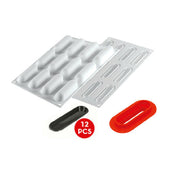 JB Prince MA275 Fingers 30 Silicone Mold With Cutter 12 Indents