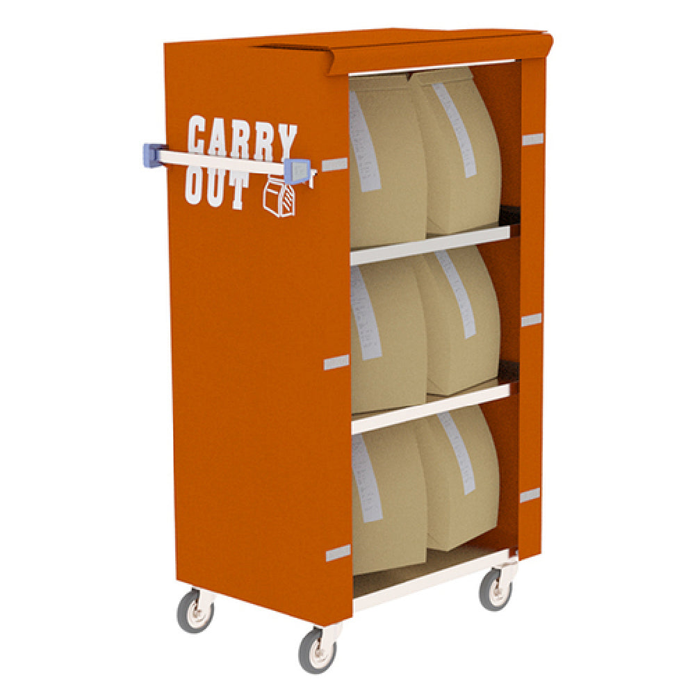 Lakeside 160554 Rapid Response™ Carry Out Pick Up Cart (3) 15-1/2" X 24" Solid Shelves