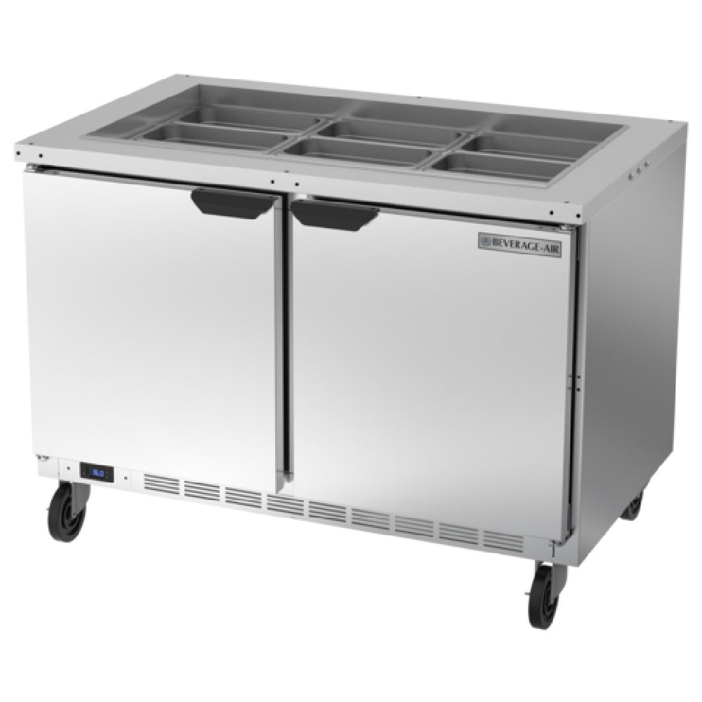 Beverage Air SPE48HC-18-S Salad Top Refrigerated Counter Two-section 48"W