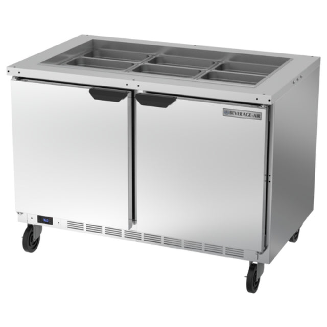 Beverage Air SPE48HC-S Salad Top Refrigerated Counter Two-section 48"W
