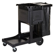 Rubbermaid 1861430 Standard Executive Janitorial Cleaning Cart 46"L X 21-3/4"W X 38-3/8"H