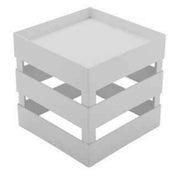 GET Enterprises IR-725-W Urban Renewal™ Curator™ Riser 8" X 8" X 8" Powder Coated Iron